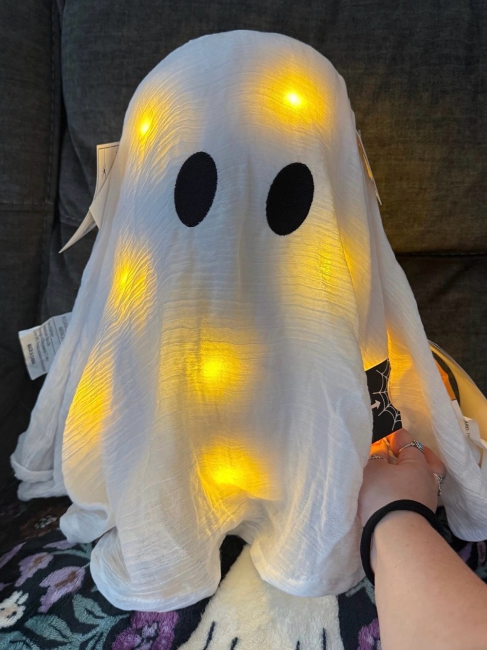 Martha Stewart Light Up Ghost Throw Pillow
